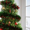 10' Christmas Tinsel Garland Mega Wide Cut Red and Narrow Cut Green - Wondershop™ - 2 of 3