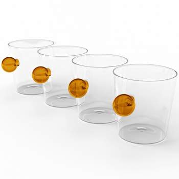 Kook Glass Mugs, 12.7 Oz, Clear, Set Of 4 : Target