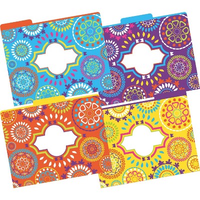 Barker Creek Moroccan File Folders, Letter Size, Multiple Designs, set of 12