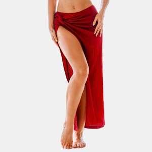 Women's Alluring Beach Wrap Cover Up Skirt with Daring Slit - Cupshe - 1 of 4