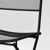 Metal Mesh Outdoor Portable Patio Folding Chair Black - Room Essentials™ - image 4 of 4