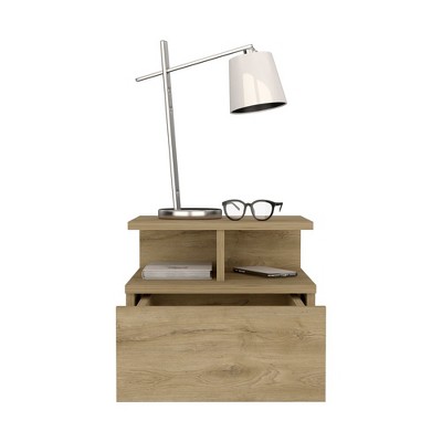NicBex Floating Nightstand,  Modern Night Stand with 1 Drawer, Wall Mounted Nightstand for Bedroom