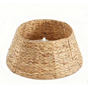 SEVOBAL Christmas Tree Stands Christmas Tree Collars, Rattan Tree Skirts and Stand Base Covers, Christmas Decorations, Brown, 16.93"*24.02"*10.24" - 1 of 4