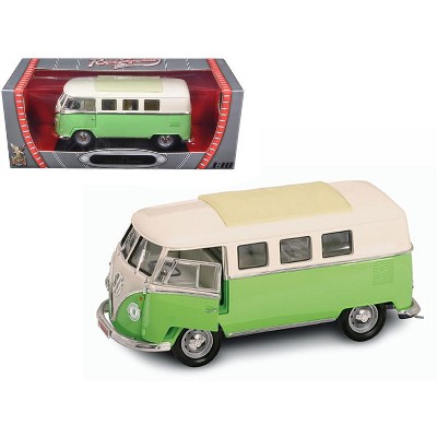 1962 Volkswagen Microbus Light Green 1/18 Diecast Car Model by Road Signature