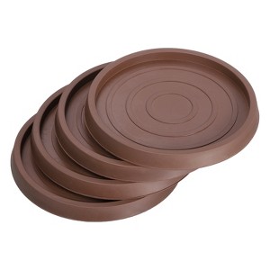 Unique Bargains Round Non-Slip Chair Leg Floor Protectors for Bed Stopper 4 Pcs - 1 of 4