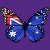 Women's Design By Humans Butterfly Flag Of Australia By GiftsIdeas Racerback Tank Top - 2 of 2