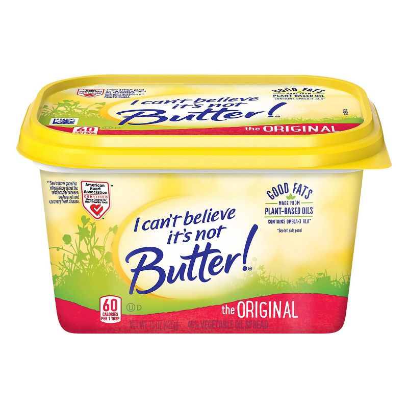 I Can't Believe It's Not Butter! Original Buttery Spread - 15oz, 1 of 9