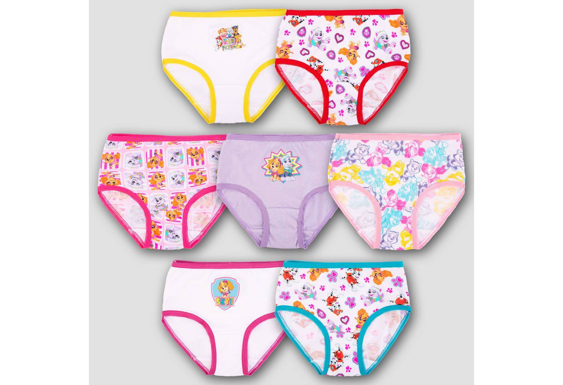 Toddler Girls' PAW Patrol 7-Pack Bikini Briefs