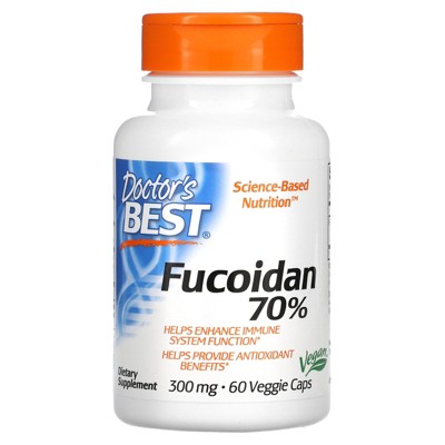 Doctor's Best Fucoidan 70%, 300 mg, 60 Veggie Caps