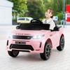 Costway 12V Kids Ride On Car Licensed Land Rover Electric Vehicle w/ Remote Control White\Black\Pink - 2 of 4