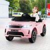 Costway 12V Kids Ride On Car Licensed Land Rover Electric Vehicle w/ Remote Control White\Black\Pink - image 2 of 4