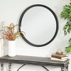 Contemporary Wood Round Wall Mirror - Olivia & May - 2 of 4