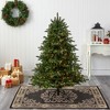 Nearly Natural 5-ft South Carolina Spruce Artificial Christmas Tree with 300 White Warm Lights and 1370 Branches - 2 of 4