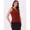 Allegra K Women's One Shoulder Sleeveless Chain Summer Tank Top - 3 of 4