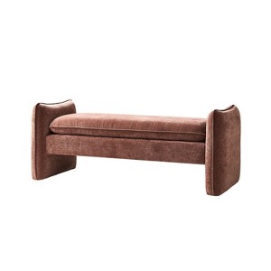 Donna Modern Chenille Fabric Upholstered Bench|ARTFUL LIVING DESIGN - 1 of 4