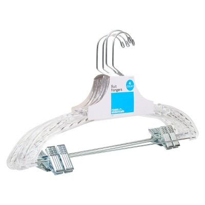 10pk Thin Plastic Hangers Gray - Brightroom™ : Target