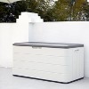 Syemin Storage Shed, Waterproof Storage Shed for Cleaning Tools and Garden Accessories, White, 45.7"*23.6"*23.6" - 3 of 4