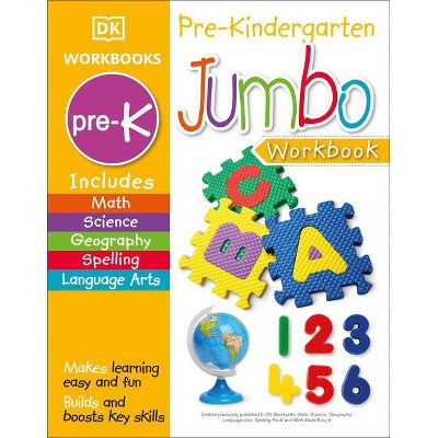 Jumbo Pre Kindergarten Workbook - by  DK Publishing (Paperback)