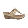 GC Shoes Narbone Flower Comfort Slide Wedge Sandals - 2 of 4