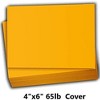 Hamilco Colored Scrapbook Cardstock Paper 4x6 Card Stock Paper 65 lb Cover 100 Pack (Sun Gold) - 2 of 4