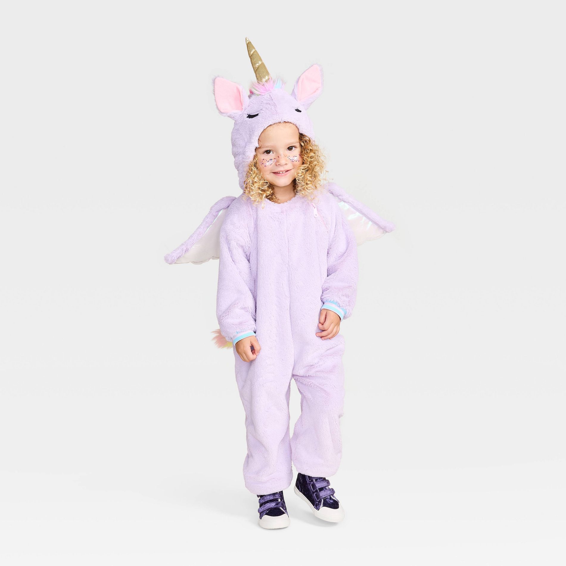 Toddler Unicorn Halloween Costume Jumpsuit - Hyde and EEK! Boutique™ Purple