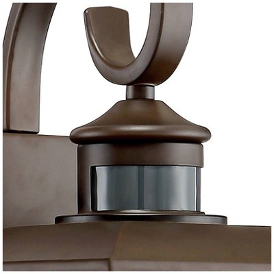 Deaver Bronze 15" Outdoor Wall Light with Motion Sensor
