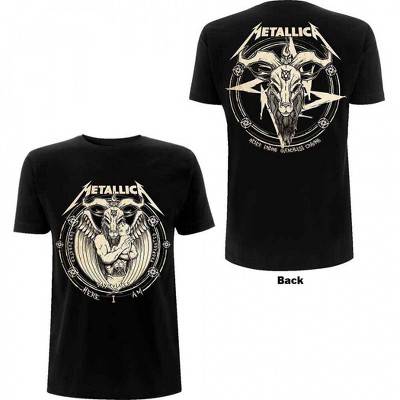 Mens Metallica Here I Am Front and Back Print T-Shirt