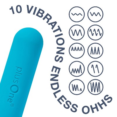 plusOne Waterproof and Rechargeable Vibrating Bullet, 6 of 16