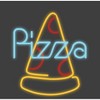 My Pizza Day Neon Pepperoni Pizza Slice Crew Neck Short Sleeve Adult T-shirt - 2 of 2