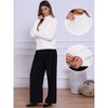 INSPIRE CHIC Women's Turtleneck Long Sleeve High-low Hem Stretchy Sweater - 2 of 4