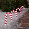 Gemmy LightShow ColorMotion Candy Canes Pathway Markers White 4-Piece 7.5-Feet - 2 of 3