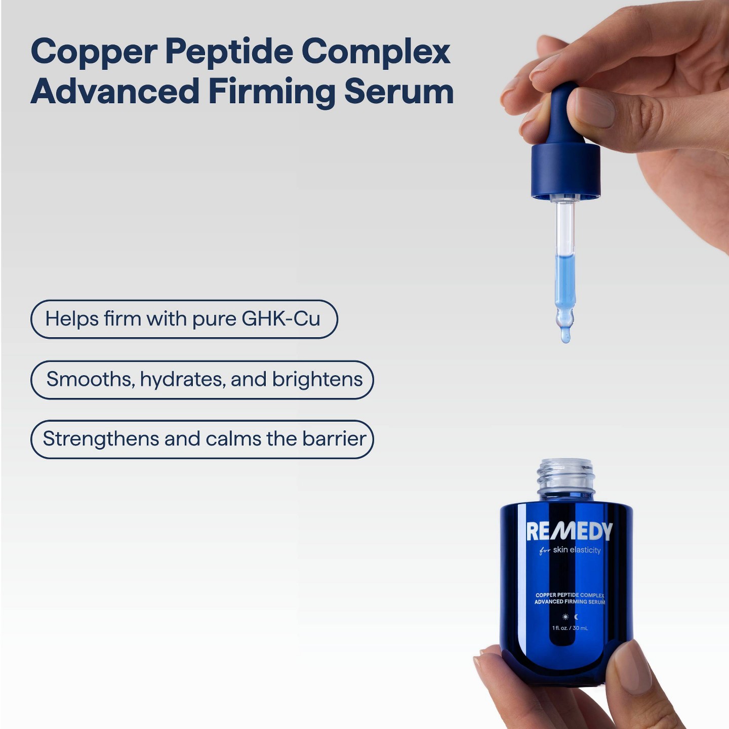 Укрепляющая сыворотка для лица Remedy Skin Copper Peptide Complex, 1 fl oz — фото 3