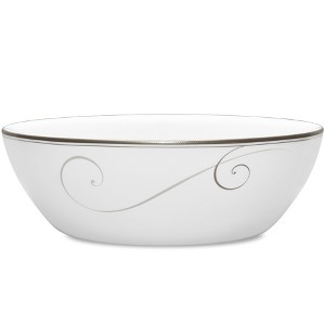 Noritake Platinum Wave Large Round Vegetable Serving Bowl - 1 of 2