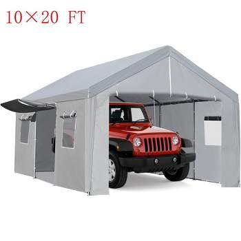 Car Canopy Garage Boat Party Tent With Ventilated Windows & Roll-up Doors