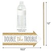 Big Dot of Happiness Funny It's Twins - Gold Twins Baby Shower Photo Booth Props Kit - 10 Piece - 3 of 4
