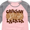 Girls' - Instant Message - Hanukkah Shirt Tail Raglan Graphic T-shirt - 2 of 4