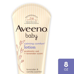 Aveeno Baby Calming Comfort Moisturizing Body Lotion - Lavender & Vanilla Scents - 8oz - 1 of 4