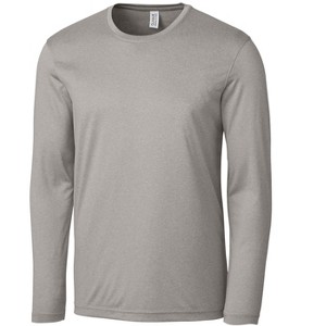 Clique Charge Active Mens Long Sleeve Tee - Light Grey Heather - L - 1 of 1