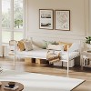 Acekool Twin Metal Daybed, White Platform Day Bed with Arched Headboard & Underbed Storage for Living Room or Guest Room - 4 of 4