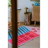 Lany Space Irregular Shaped Pink Tiny House Runner Rug, 3'x5' - 4 of 4