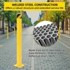 48" , 4.5"" Pipe Diameter Steel Safety Barrier Bollard, Bolt-on, Bright Yellow High Visibility Safety Parking Barrier Post for Traffic Area - 3 of 4