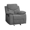 Chenille Glider Recliner Chair with Pillow-Top Arms - 2 of 4