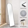 Floor Standing Mirror, Wall Mirror with Stand Aluminum Alloy Thin Frame - 4 of 4