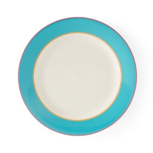 Kit Kemp by Spode 11" Calypso Dinner Plate, Vibrant Colors, Porcelain, Dishwasher and Microwave Safe, Ideal for Pasta, Meat, Vegetables - 1 of 4