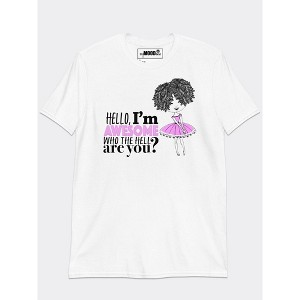MyMoodTee Women’s Hello I’m Awesome Cotton Graphic Tee – Bold & Funny Confidence Shirt - 1 of 4