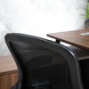Mesh Drafting Chair, Tall Office Chair with Lumbar Support, Flip-Up Armrests, Footrest Ring and Adjustable Seat Height, Black - 3 of 4