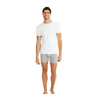 Hanes Premium Men's Big & Tall Crew Neck T-Shirt Undershirt 3pk - White 4XL - 1 of 1
