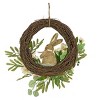 18" Bunny and Leafy Floral Hanging Wreath - National Tree Company - 4 of 4