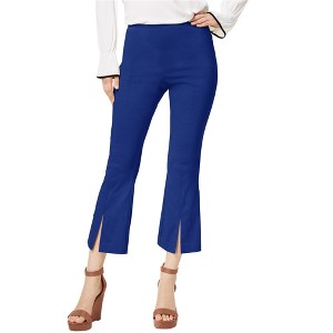 I.N.C International Concepts Womens Split Hem Casual Trouser Pants, Blue, 18 - 1 of 1