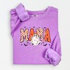Simply Sage Market Mama Checkered Girl Ghost Lightweight Garment Dyed Sweatshirt - 2 of 4